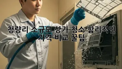 청량리 소규모 상가 청소, 합리적인 가격 비교 꿀팁! 💰✨